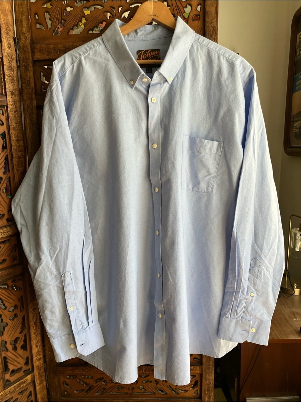 Johnny Bigg light blue button down shirt